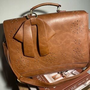 Elegant Brown Laptop Bag for Women